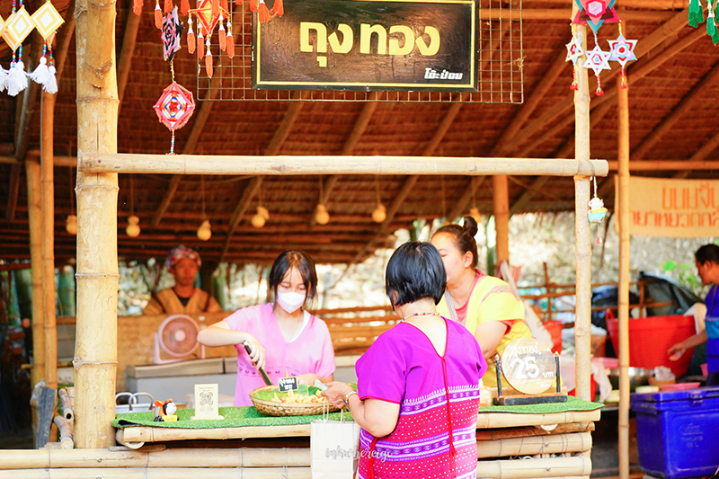 ตลาดโอ๊ะป่อย ราชบุรี ตลาดเช้าวิถีชุมชน แหล่งท่องเที่ยวบรรยากาศสุดชิล