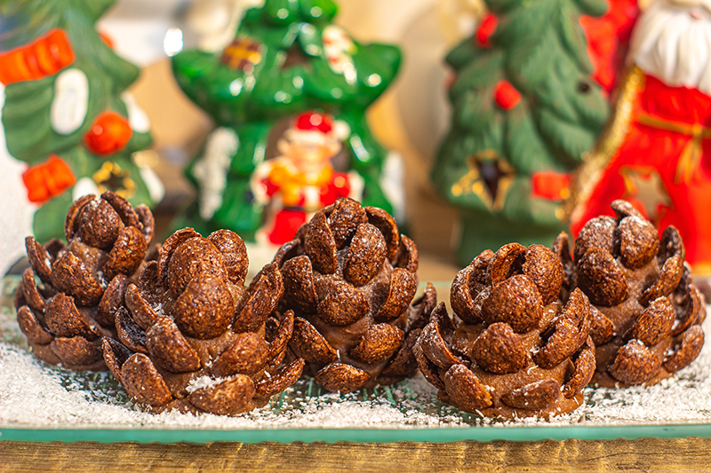 ขนมลูกสนช็อกโกแลต ขนมคริสต์มาส สูตรขนม