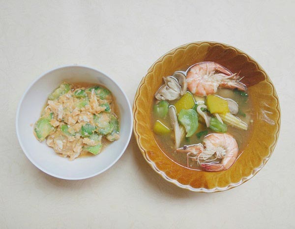 แกงเลียงกุ้งคลีน