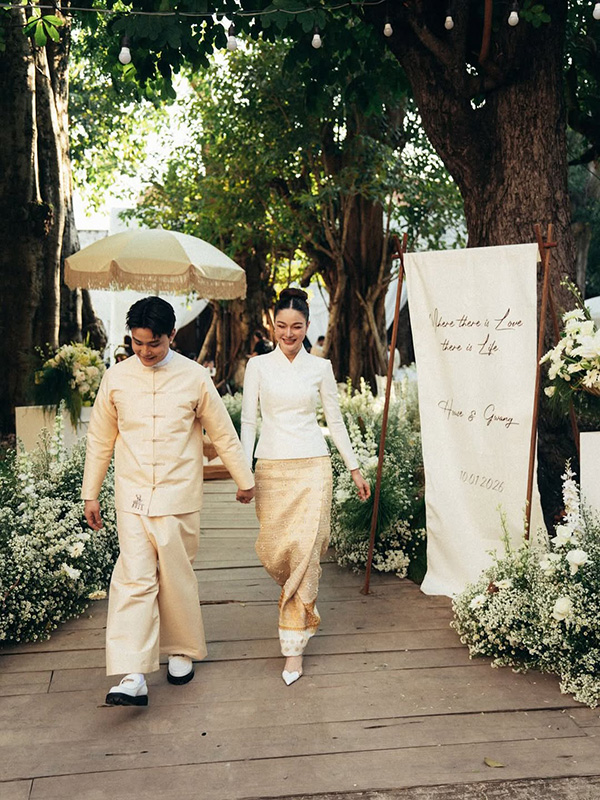 ภาพงานแต่ง กวาง เดอะเฟซ กับ ไฮโซเฮ้าส์ ปธานนท์