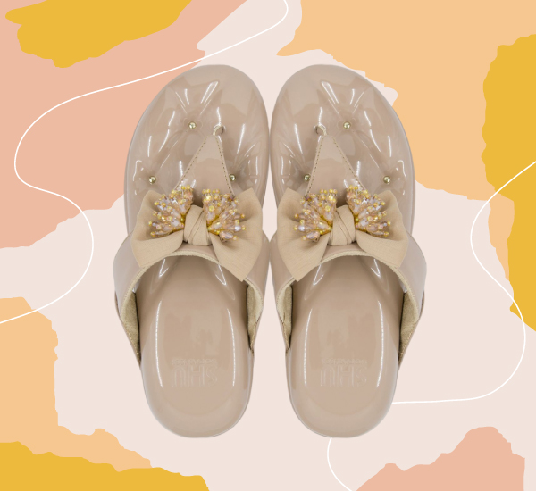 รองเท้าเพื่อสุขภาพ SHU SOFASHOES SWEETCHIC - GLOSSY GREIGE