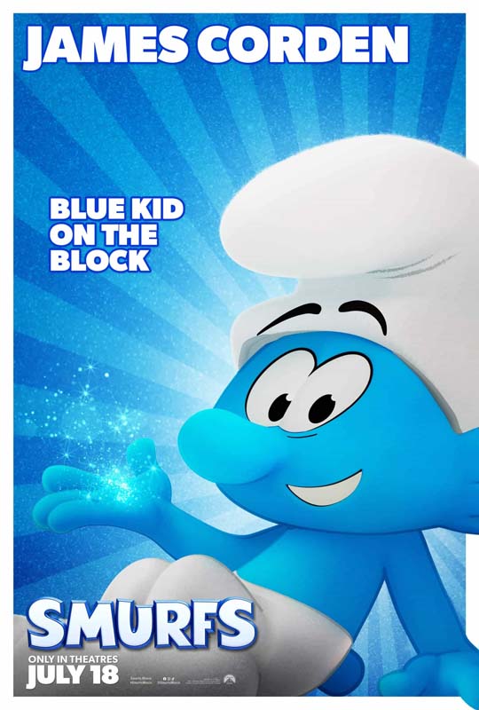 โปสเตอร์หนัง Smurfs ตัวละครหลักใน Smurfs 2025