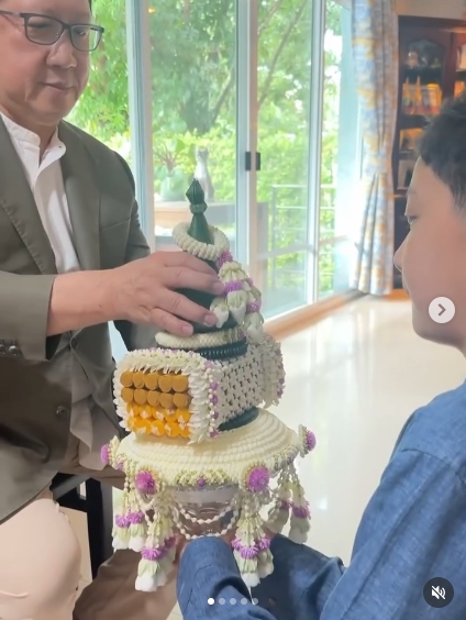 ตั๊ก บงกช ปลื้มใจ น้องข้าวหอม กราบลาพ่อแม่ เตรียมบวชสามเณร