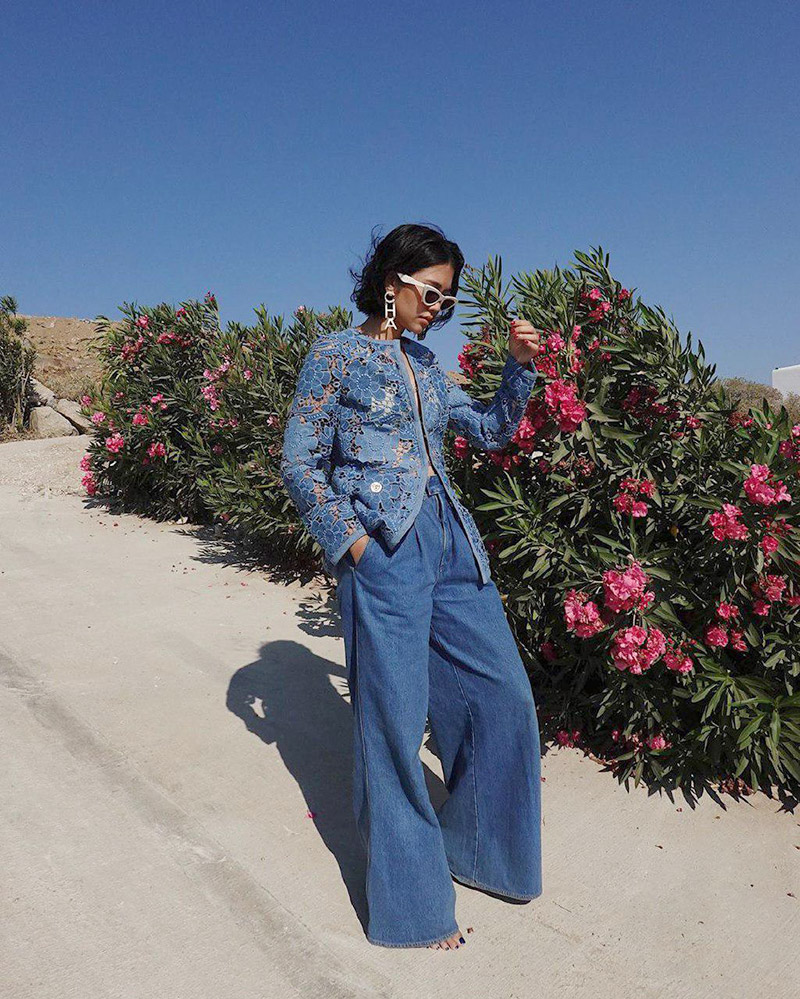 แฟชั่นชุดสีฟ้า