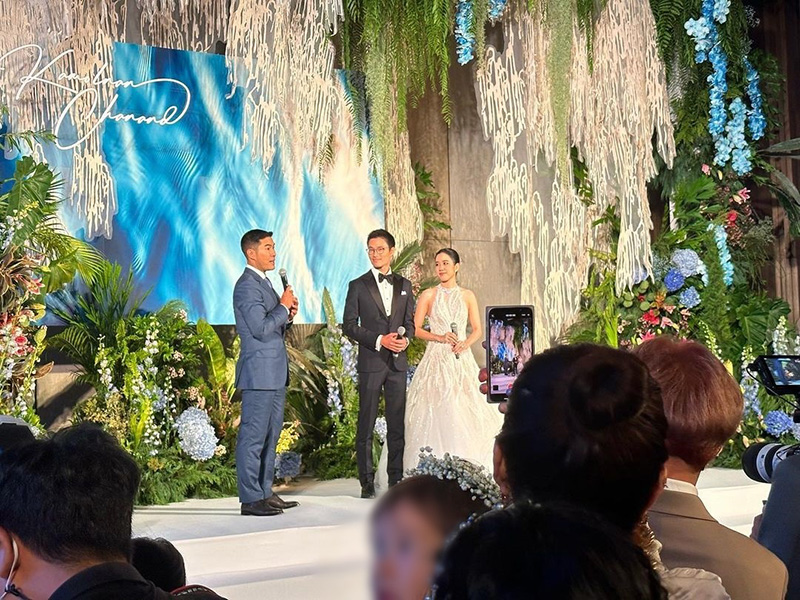 ชานันท์ โสภณพนิช - กมลนันท์ เจียรวนนท์ ฉลองวิวาห์หวาน ทายาท 2 ตระกูลดัง