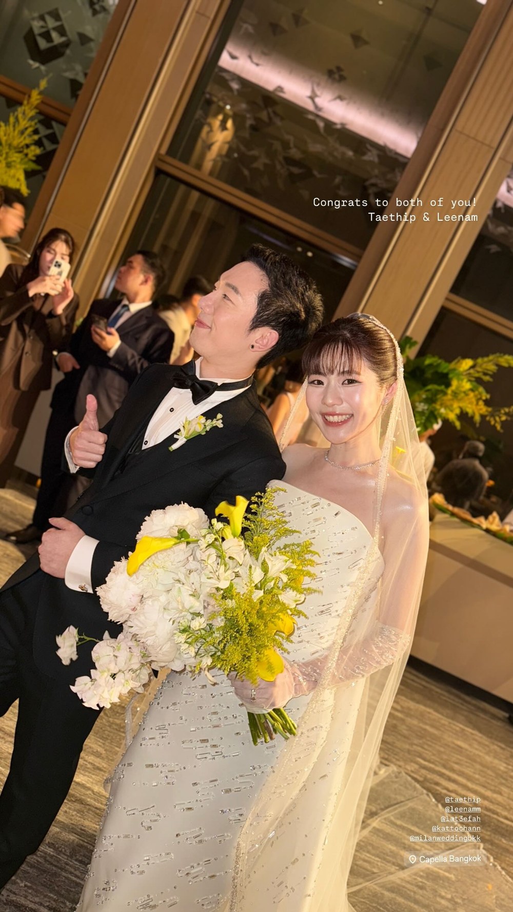 บรรยากาศงานแต่ง น้ำ กัญญ์กุลณัช วิวาห์หวาน ชุดเจ้าสาวอลัง