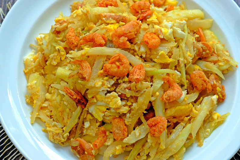 มะละกอผัดไข่ เมนูผักผัดไข่ เมนูผัดผัก เมนูไข่ สูตรอาหาร