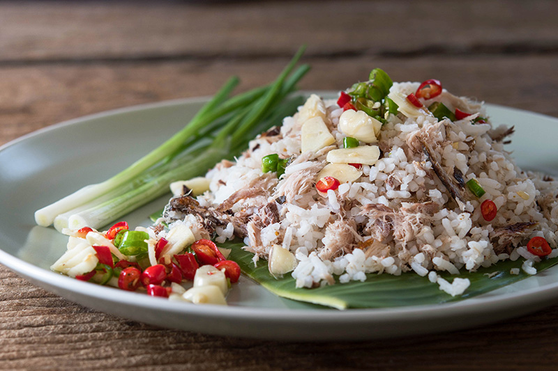 ข้าวคลุกปลาทู เมนูสิ้นเดือน เมนูประหยัด