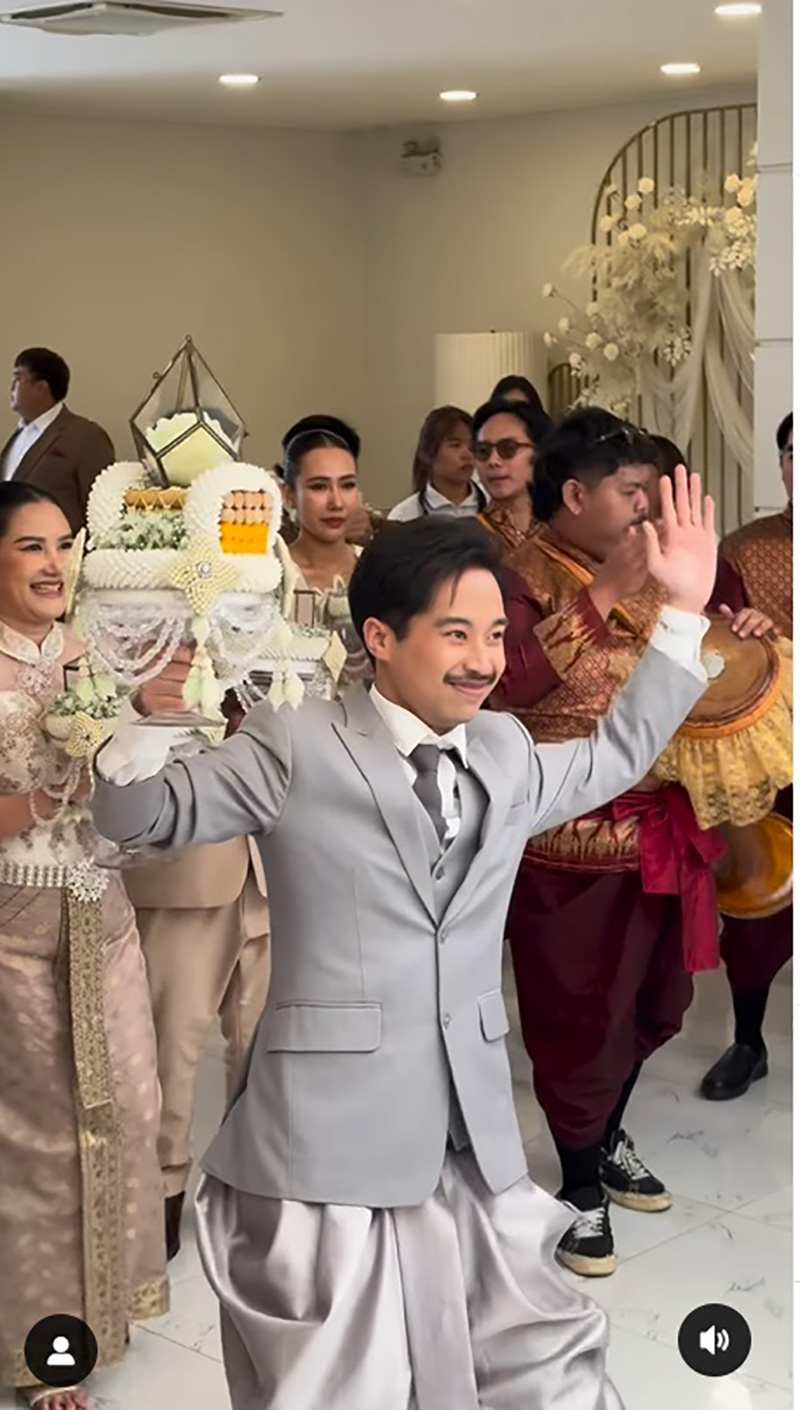 รวมภาพ โหงวเฮ้ง ลูกชายเท่ง เถิดเทิง เข้าพิธีวิวาห์