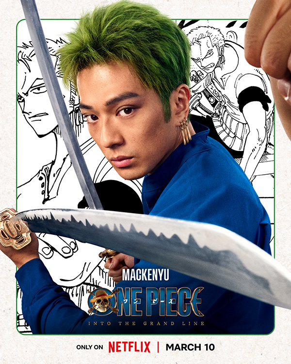 แมคเคนยู อาราตะ (Mackenyu Arata) รับบท โรโรโนอา โซโร ใน One Piece Season 2 (2026) Into the Grand Line ซีรีส์ Netflix นักแสดงนำ