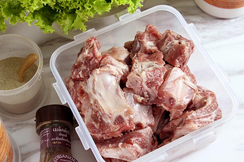 ซี่โครงหมูทอดนมสด