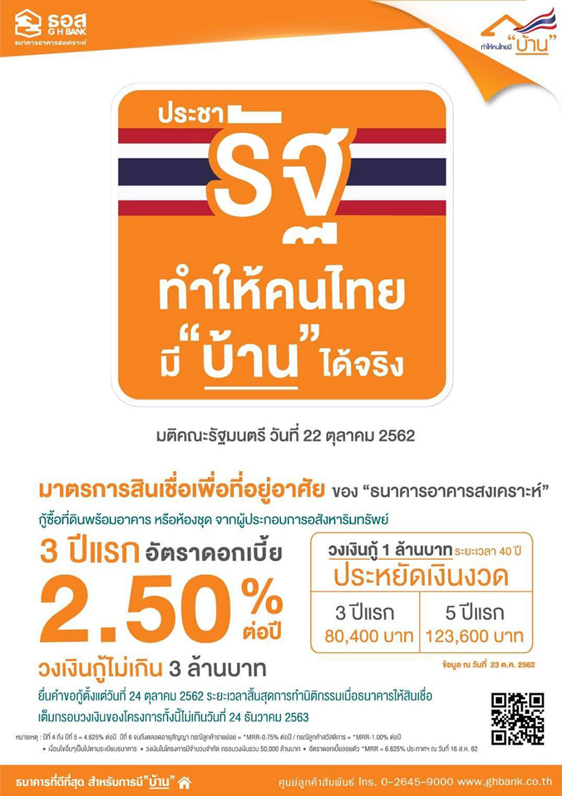 สินเชื่อประชารัฐทำให้คนไทยมีบ้านได้จริง