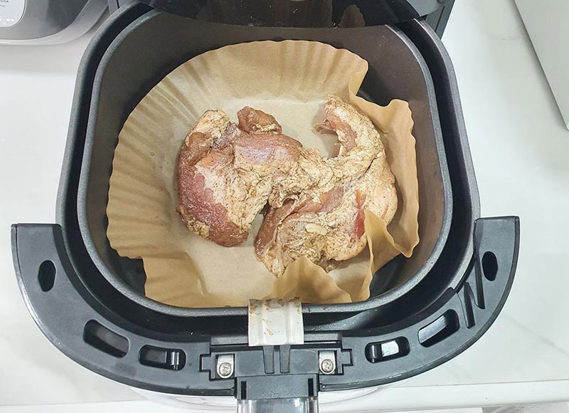 คอหมูย่าง สูตรหม้อทอดไร้น้ำมัน