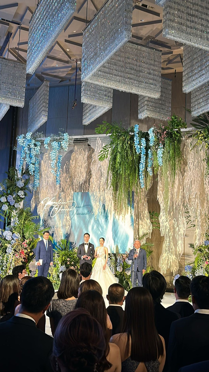 ชานันท์ โสภณพนิช - กมลนันท์ เจียรวนนท์ ฉลองวิวาห์หวาน ทายาท 2 ตระกูลดัง