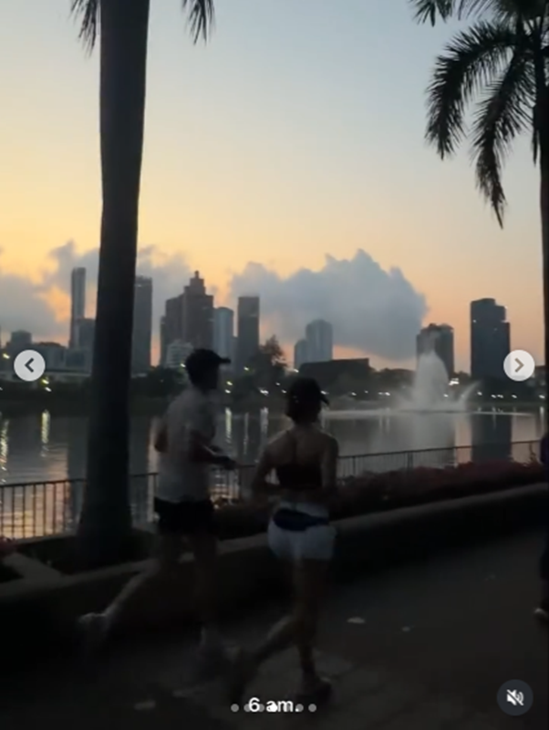 แอน ทองประสม อวดภาพวิ่งกับ เจมส์ จิรายุ