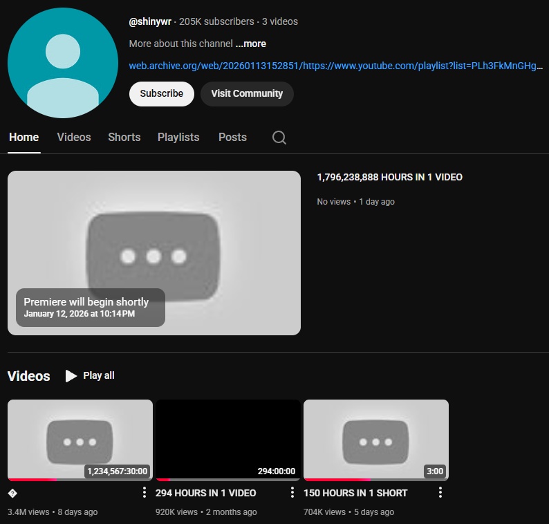 Youtube @shinywr