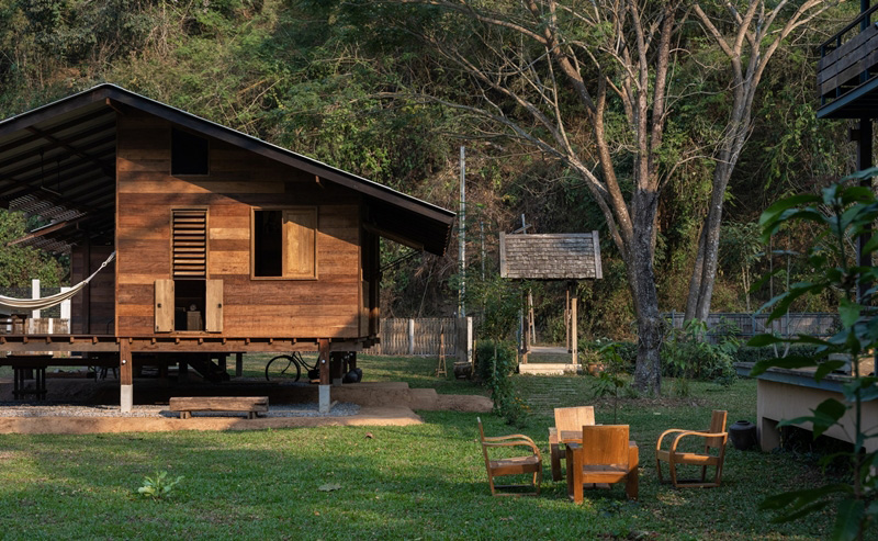 บ้านไม้ชั้นเดียวยกพื้น