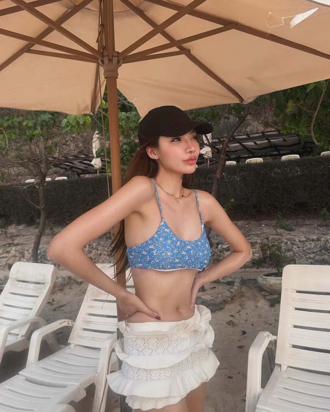 บิวตี้ วรัญชนา อดีตนางงาม ดีกรีรองผู้จัดการกองประกวด เสิร์ฟบิกินี่เว้าสูง