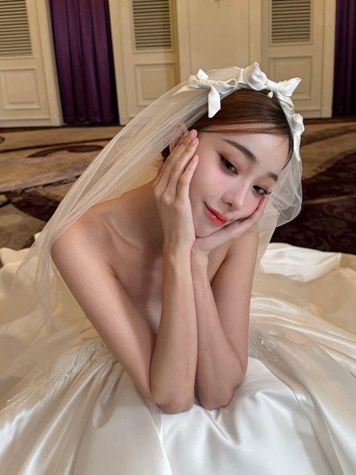 นิวเคลียร์ หรรษา  ใส่ชุดวิวาห์สวยมาก คนสงสัยเตรียมงานแต่งใหม่หรือเปล่า 