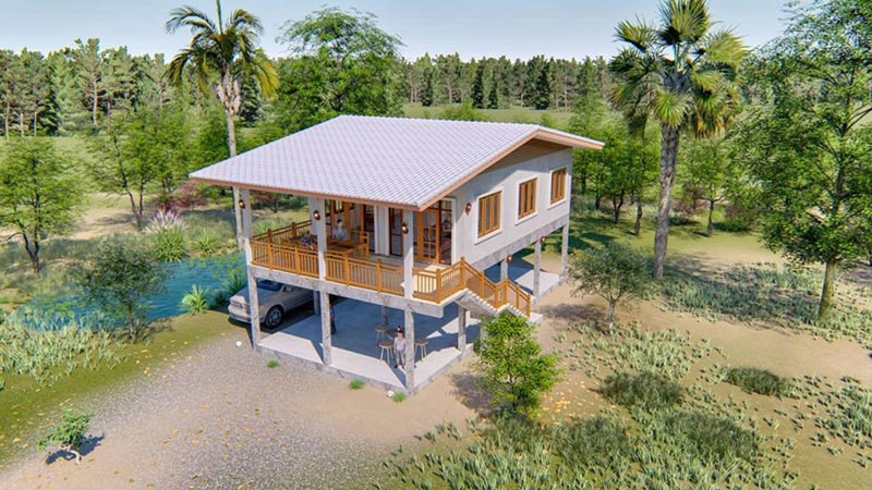 แบบบ้านใต้ถุนสูง