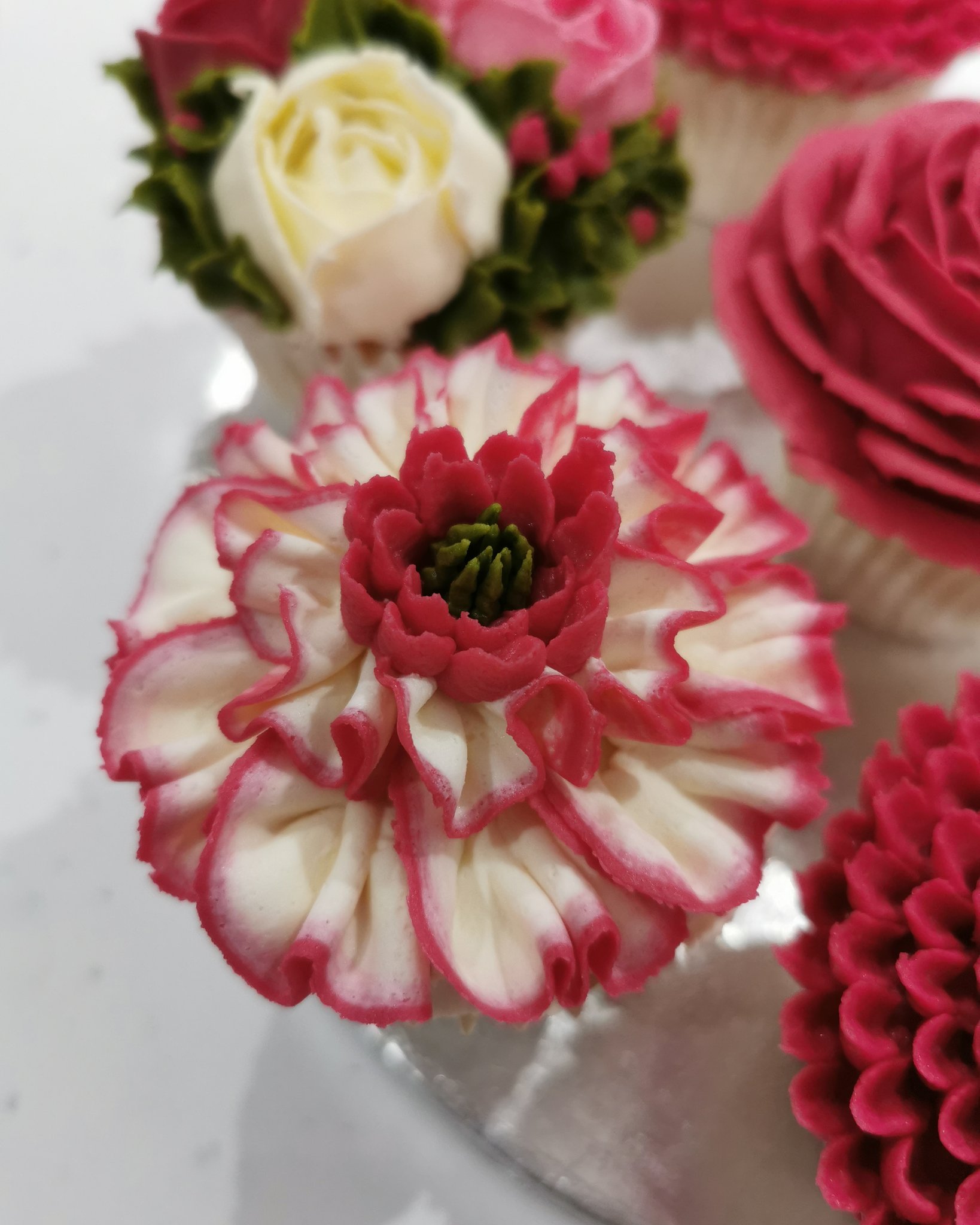 คัพเค้กช่อดอกไม้