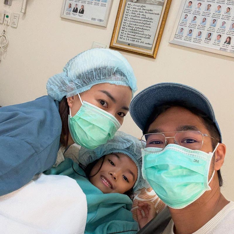 น้องเรน ลูกสาว เนม Getsunova ผ่าตัดไส้เลื่อน