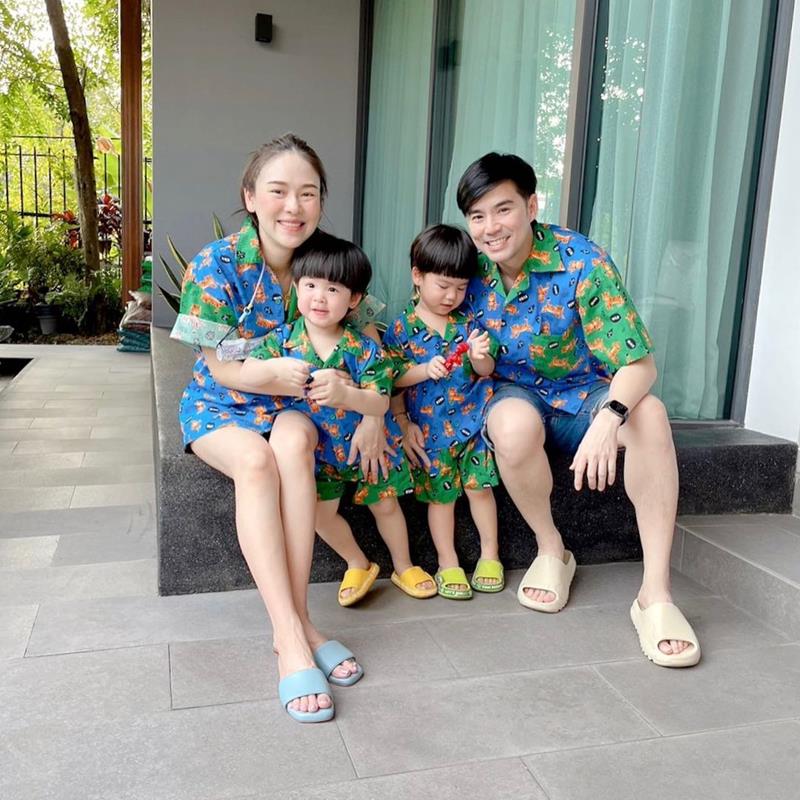 น้องธีร์ น้องพีร์ ลูกพ่อบีม แม่ออย