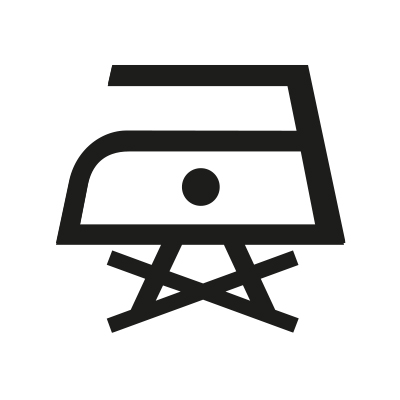 ใช้อุณหภูมิต่ำ ห้ามรีดไอน้ำ