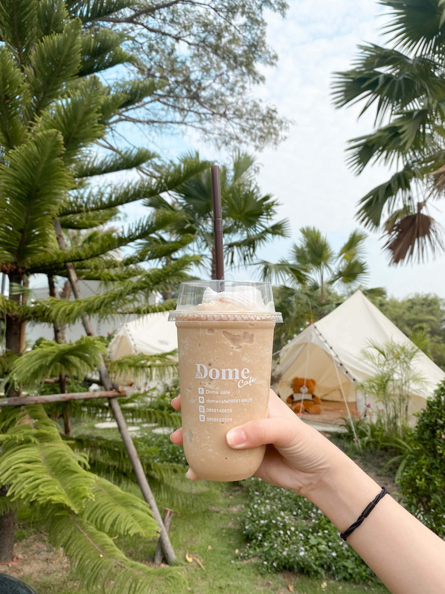 Dome cafe คาเฟ่นครนายก สไตล์สวนสวย ๆ