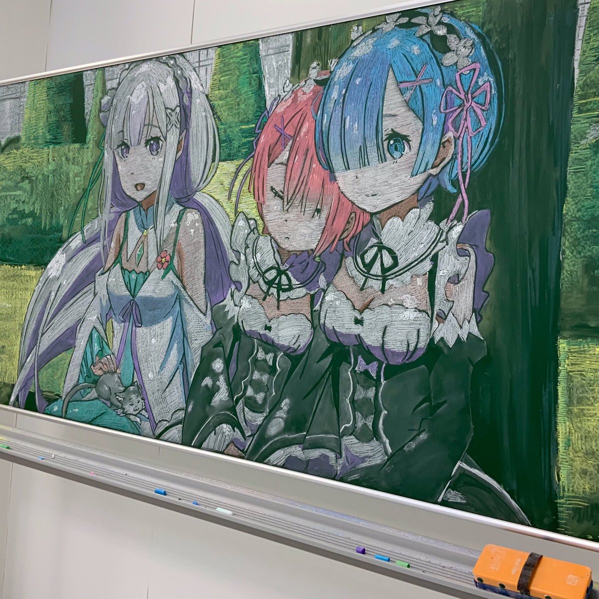 ภาพวาดบนกระดานดำ
