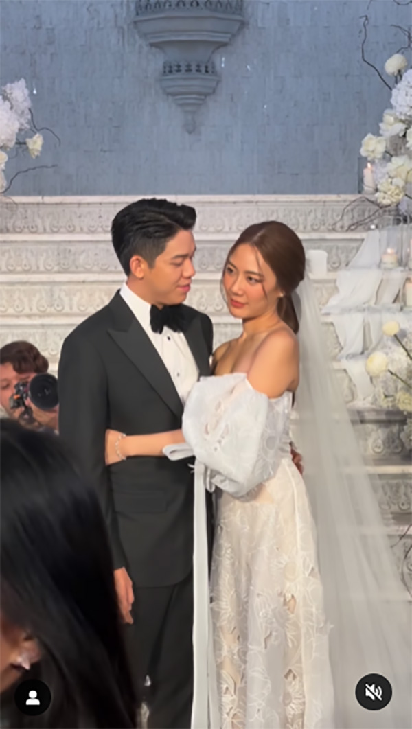  นัตตี้ นันนัท ควง พี่แมน เข้าพิธีแต่งงาน