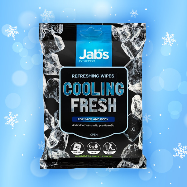 ทิชชู่เปียกสูตรเย็น Jabs Refreshing Wipes Cooling Fresh