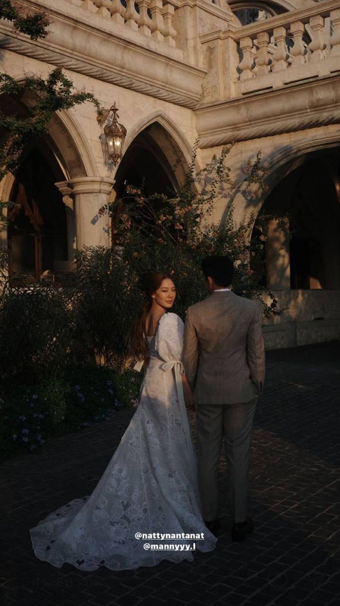  นัตตี้ นันนัท ควง พี่แมน เข้าพิธีแต่งงาน