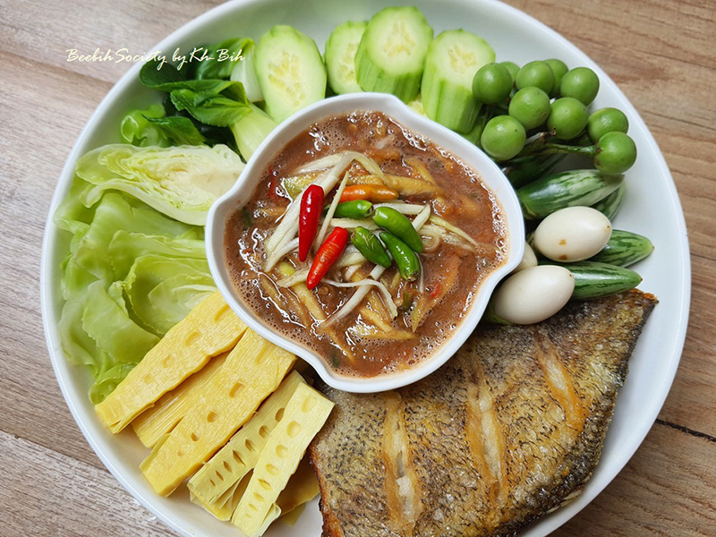 สูตรน้ำพริกกะปิ เมนูน้ำพริกกะปิ อาหารไทย สูตรอาหาร