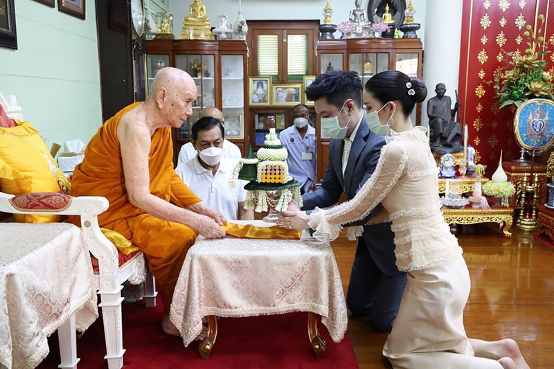ก้อง กรุณ แต่งงาน ปลื้มปีติ กรมสมเด็จพระเทพฯ โปรดเกล้าฯ ประกอบพิธีสมรสพระราชทาน