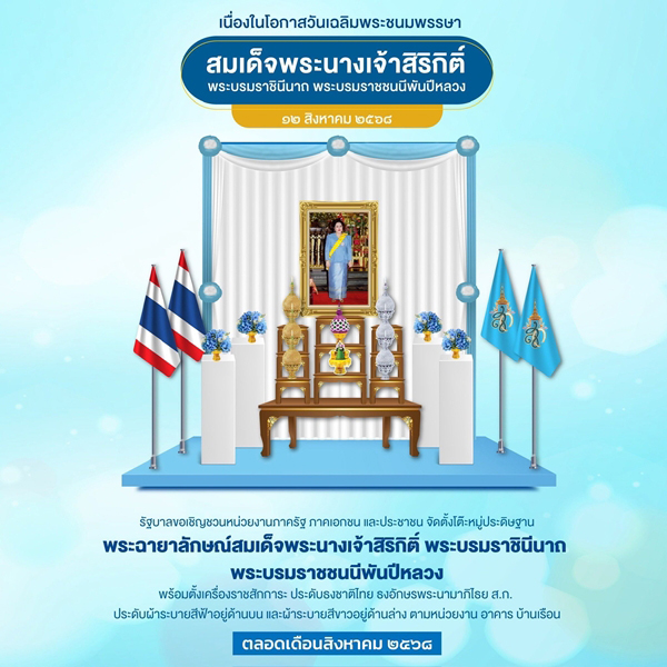 วิธีจัดโต๊ะหมู่ถวายพระพร วันแม่ 12 ส.ค.