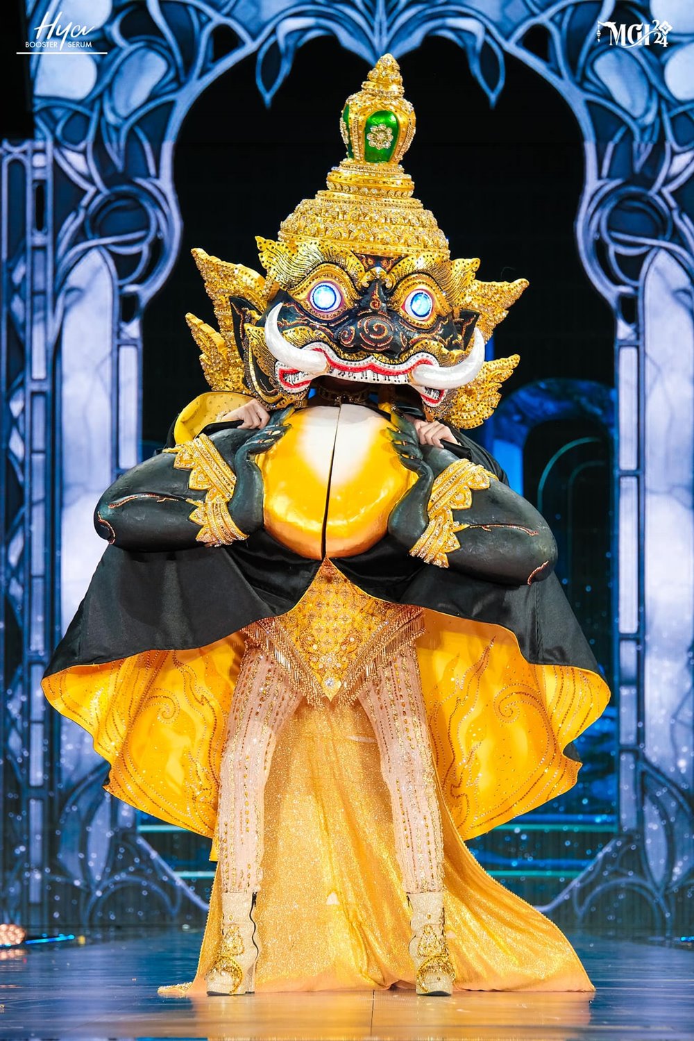 หลิน มาลิน กับชุด มนตราแห่งจันทรคราส ในการประกวดรอบชุดประจำชาติ Miss Grand International 2024