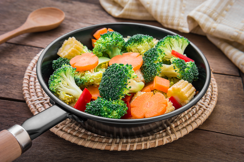 ผักปรุงสุก