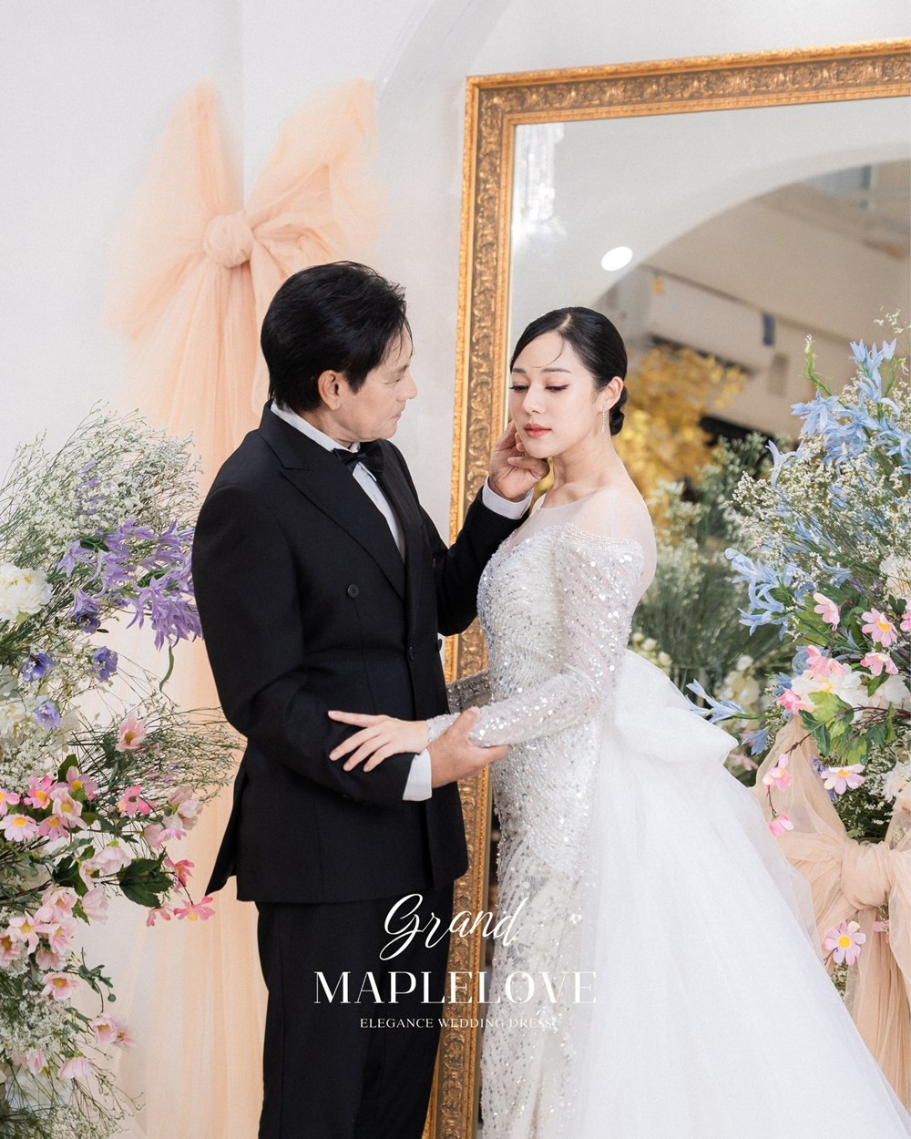 ทับทิม ไทด์ สวมชุดแต่งงาน ถ่ายภาพพรีเวดดิ้งสุดโรแมนติก
