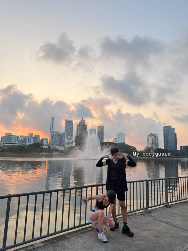 แอน ทองประสม อวดภาพวิ่งกับ เจมส์ จิรายุ