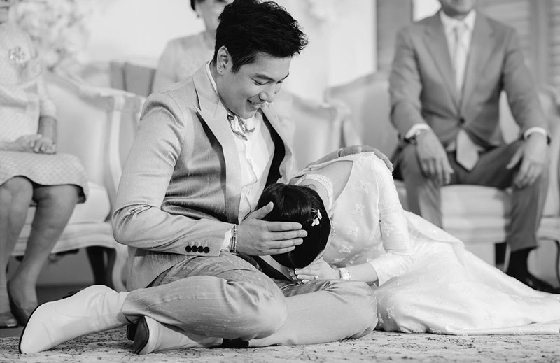 ก้อง กรุณ แต่งงาน ปลื้มปีติ กรมสมเด็จพระเทพฯ โปรดเกล้าฯ ประกอบพิธีสมรสพระราชทาน