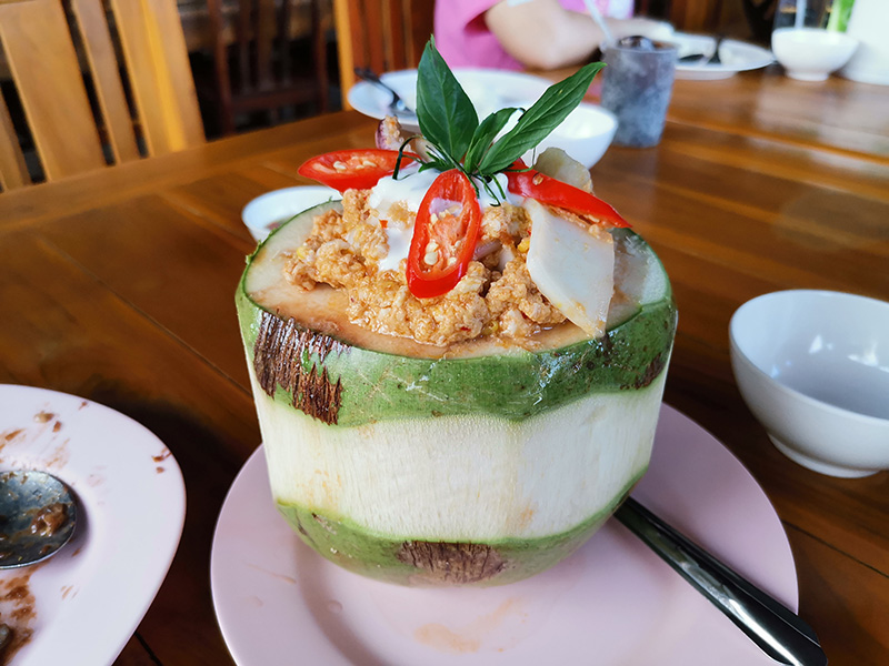 ห่อหมกมะพร้าวอ่อน ของคาว เมนูจากมะพร้าว เมนูอาหาร สูตรขนม สูตรเครื่องดื่ม