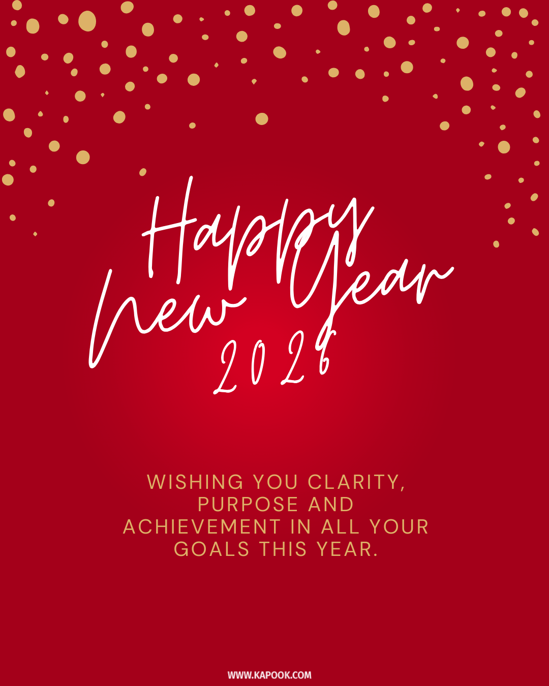 คำอวยพรปีใหม่ 2026 ภาษาอังกฤษ