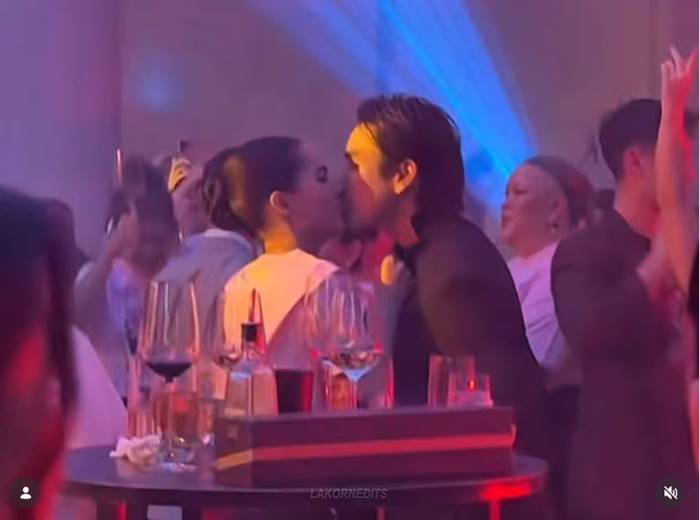  ณเดชน์ ญาญ่า โชว์โมเมนต์จูจุ๊บกลางงานแต่งเพื่อน