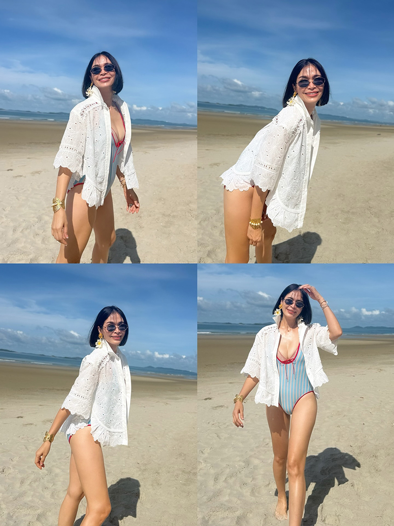 เมย์ มาริษา อวดหุ่นเซี๊ยะในชุดว่ายน้ำ