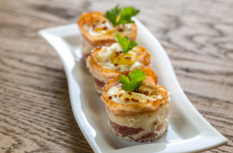 ไข่ถ้วยพันเบคอน เมนูจากเบคอน เบคอนทำอะไรกินได้บ้าง สูตรอาหาร