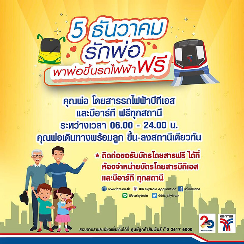  สถานที่จัดงานวันพ่อแห่งชาติ