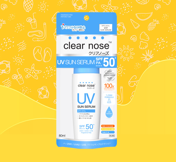 Clear Nose UV Sun Serum SPF50+ PA++++ ครีมกันแดดทาหน้า