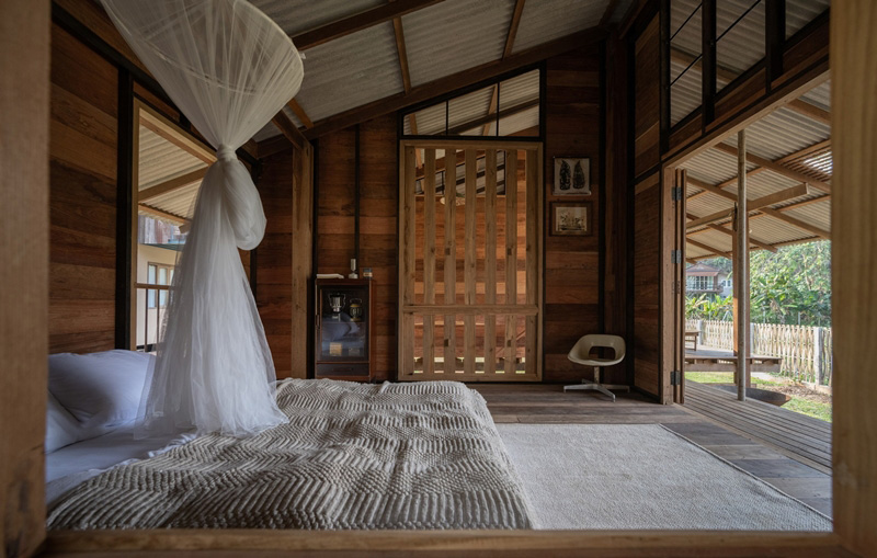 บ้านไม้ชั้นเดียวยกพื้น