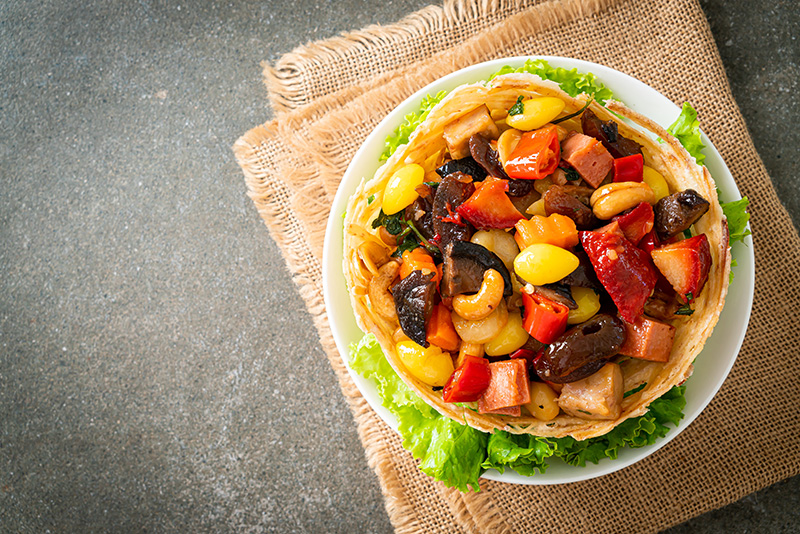 ผัดโหงวก้วย เมนูมงคลต้อนรับตรุษจีน อาหารจีน สูตรอาหาร